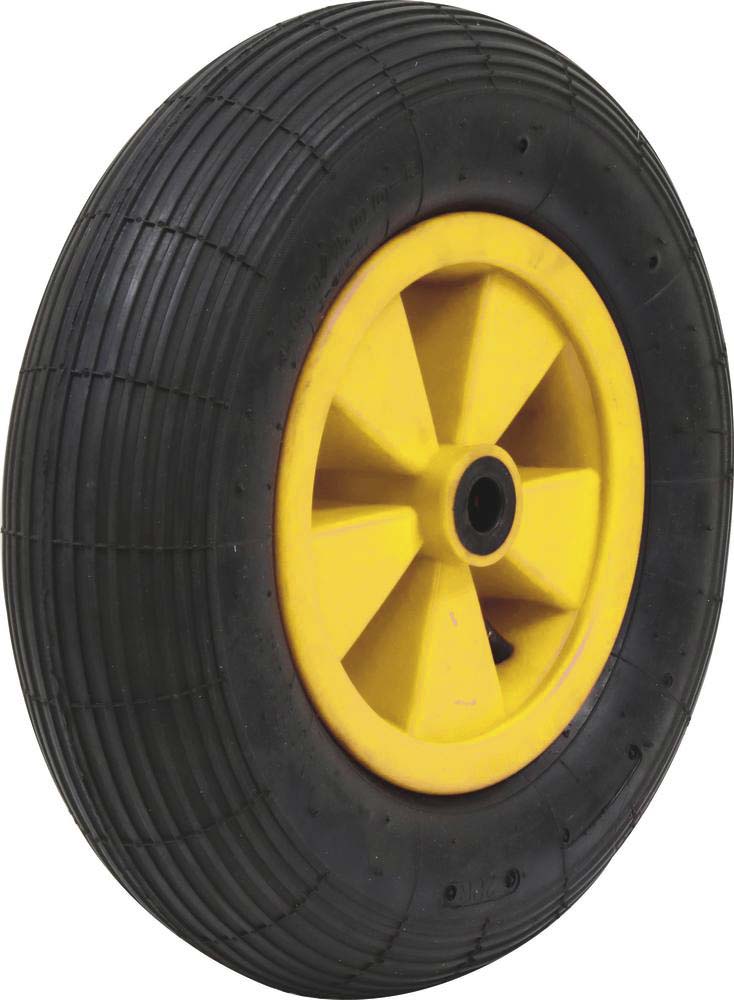 Roue increvable 400x100mm alésage 20mm moyeu 75mm 150kg - 26324