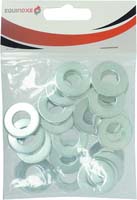 Sachet 50 rondelles plates moyenne m zinc nfe 25513 diam 18 ext/diam 8 int - 2660850