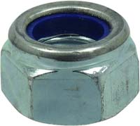 Sachet 100 ecrous hexagonal autofreine z blanc din 985 diam 5 - 26695100