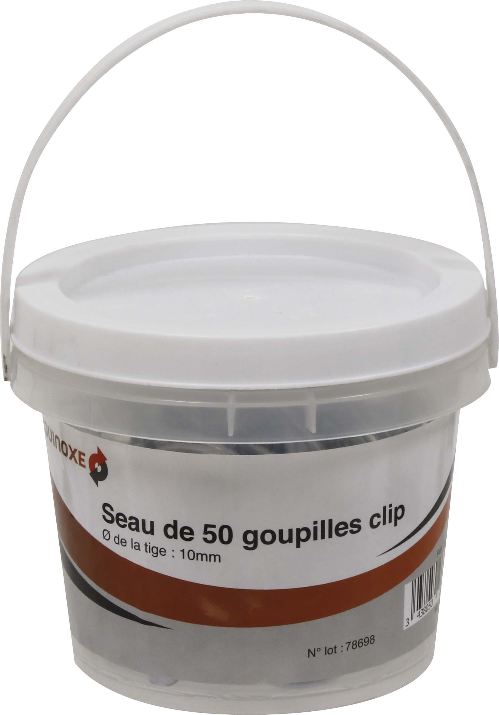 Seau 50 goupilles clip 10mm EQUINOXE - 26742.50