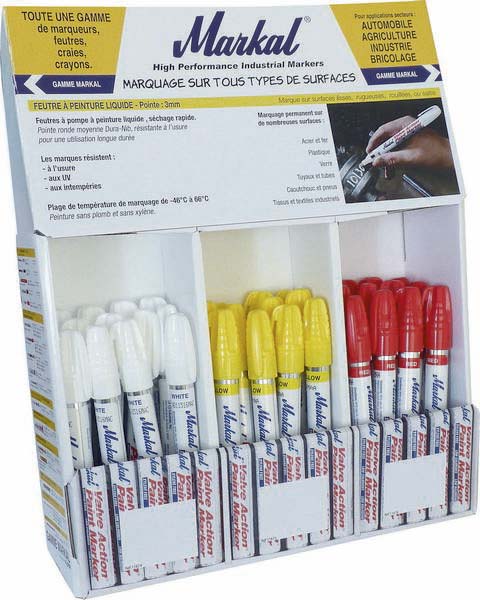 Presentoir 36 feutres a pompe de marquage MARKAL - 28575