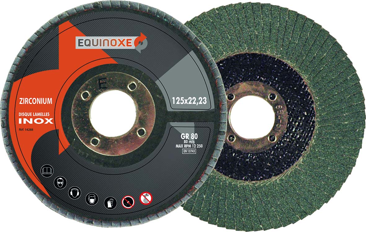 Disque à lamelles bombé 125x22mm GR 80 - lot de 10 pcs SCHNEIDER ELECTRO - 50702
