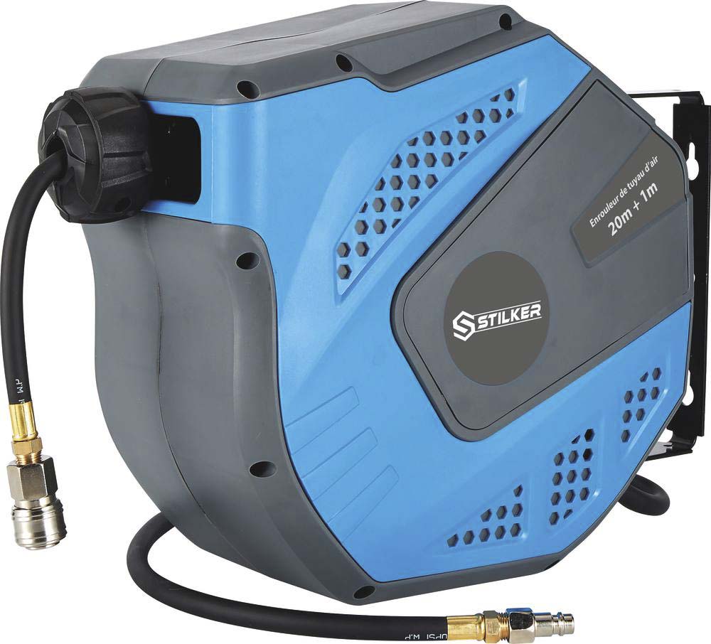 Enrouleur de tuyau d air 20m hybride STILKER - 51322