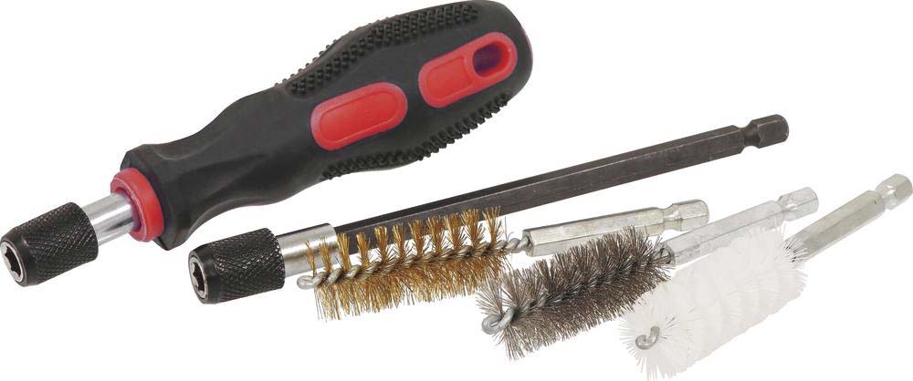 Coffret de 36 brosses goupillon inox-nylon-laiton DRAKKAR TOOLS - 55500