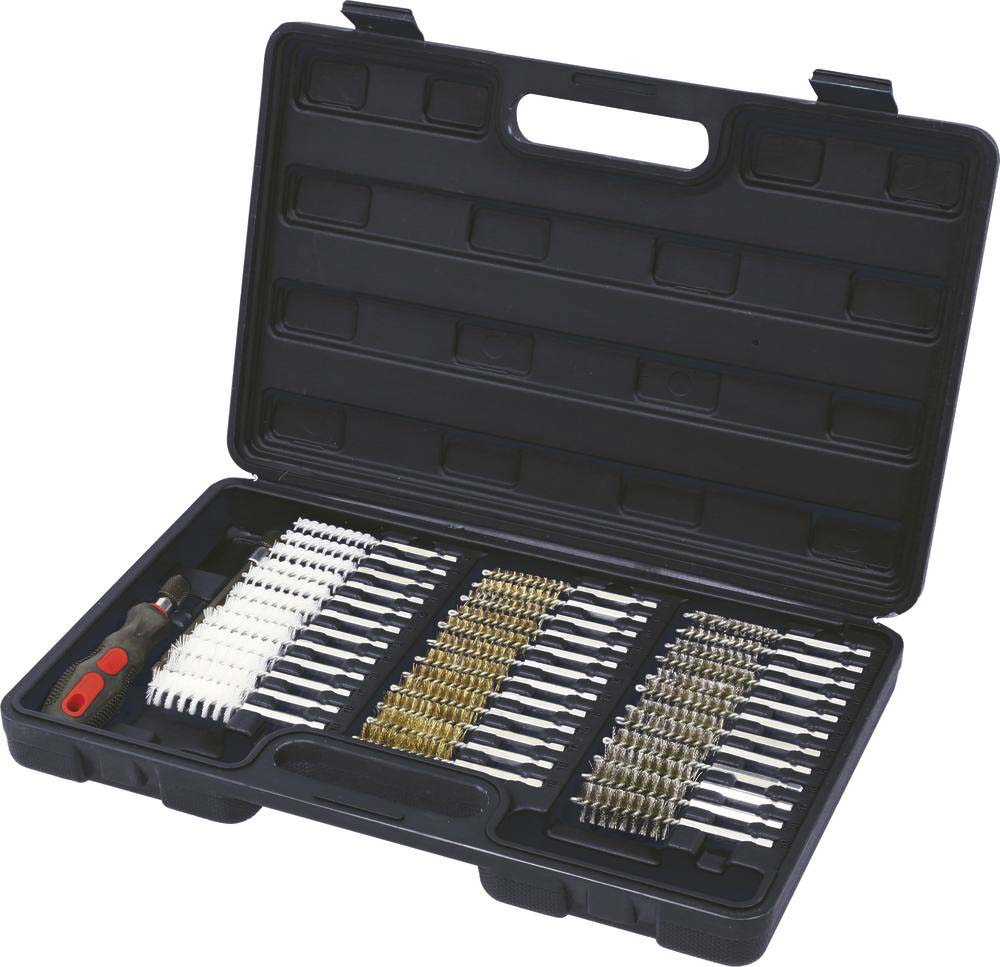 Coffret de 36 brosses goupillon inox-nylon-laiton DRAKKAR TOOLS - 55500