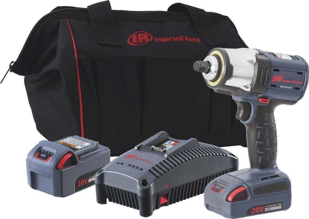 Clé chocs brushless 1/2' 20v 750nm 2 batteries 2,5ah et 5ah li ion sac de transport INGERSOLL RAND - 55610