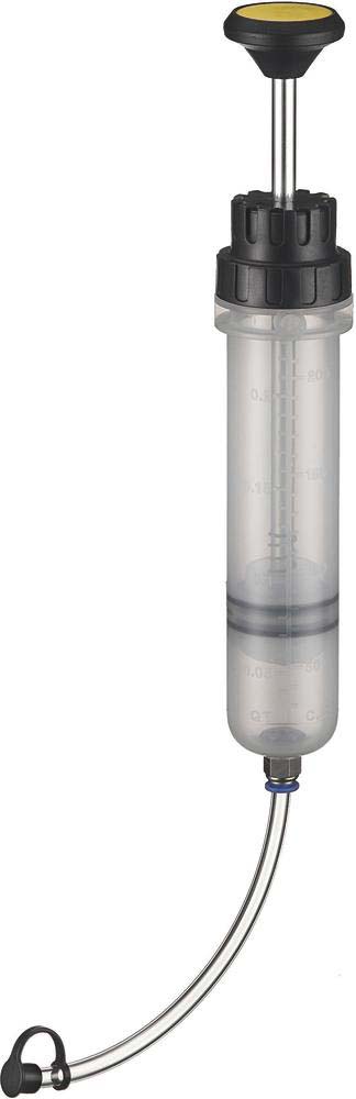 Seringue à huile plastique 200ml spéciale liquide de frein avec tuyau 200mm DRAKKAR - 56800
