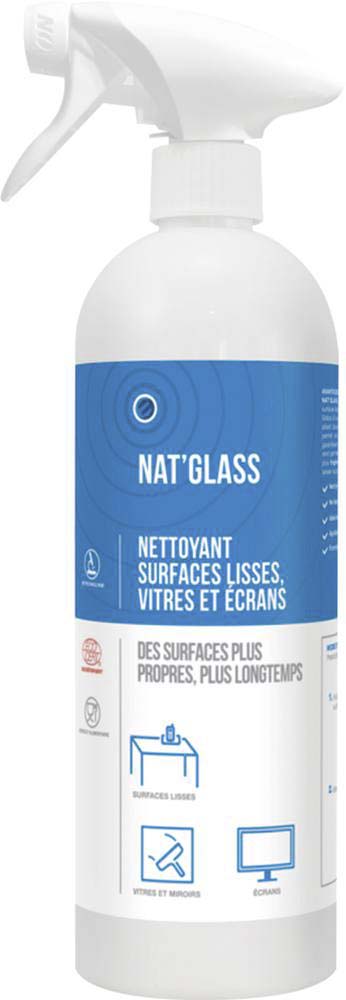 Nettoyant surfaces lisses vitres et écrans écocertifié - flacon spray de 750ml ECOWAY - 57635