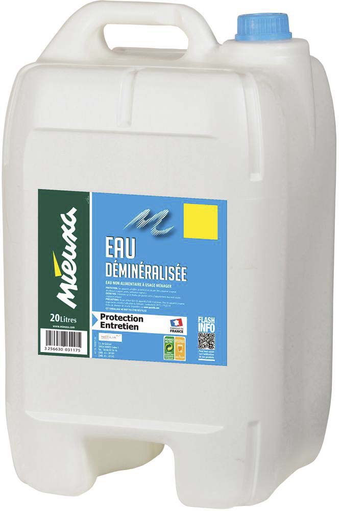Eau déminéralisée - bidon de 20L MIEUXA - 58266