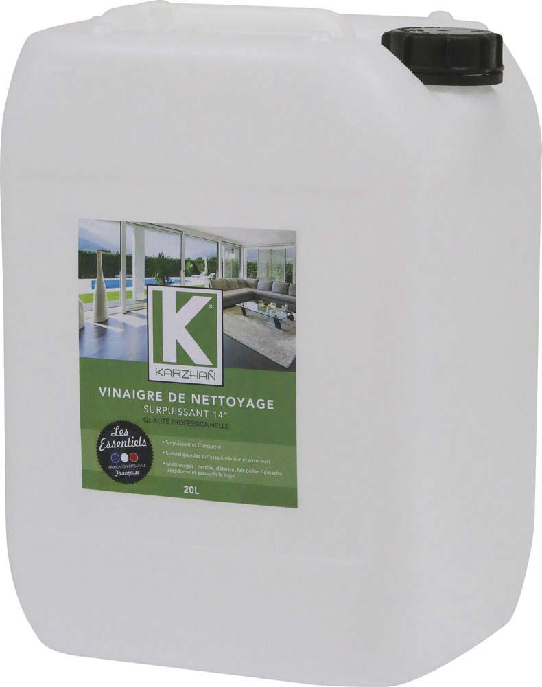 Vinaigre de nettoyage surpuissant 14° - bidon de 20L KARZHAN - 58295