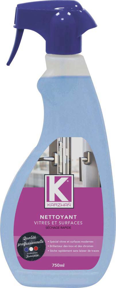 Nettoyant vitres et surfaces lisses - flacon spray de 750ml KARZHAN - 58580
