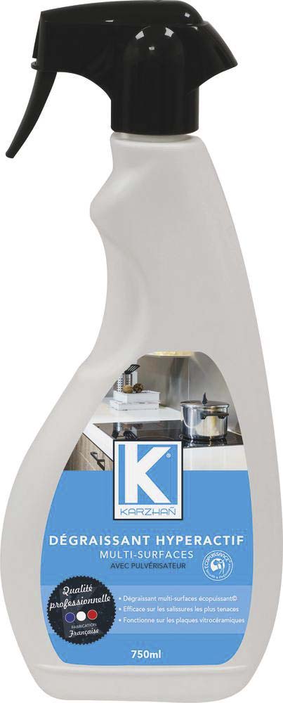 Dégraissant écopuissant toutes surfaces - flacon spray 750ml KARZHAN - 58600