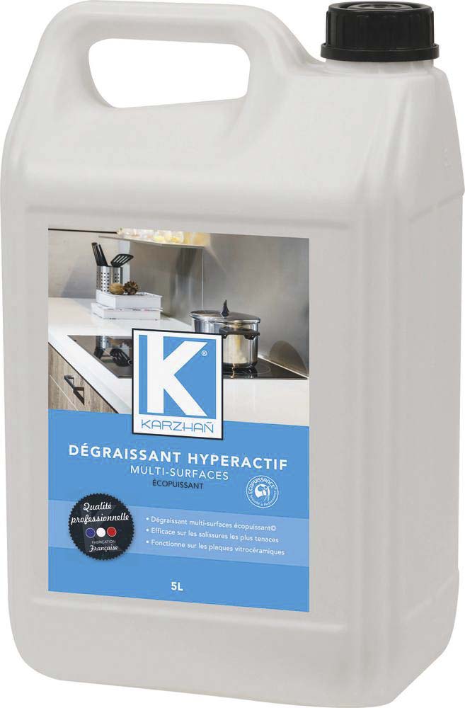 Dégraissant écopuissant toutes surfaces - bidon de 5L KARZHAN - 58605
