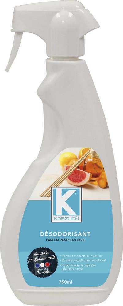Désodorisant puissant et rémanent parfum pamplemousse - flacon spray de 750ml KARZHAN - 58732
