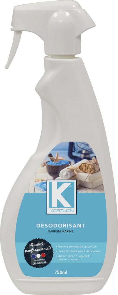 Désodorisant puissant et rémanent parfum marine - flacon spray de 750ml KARZHAN - 58734