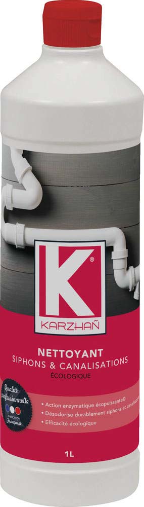 Entretien siphon et canalisation - bouteille de 1L KARZHAN - 58740
