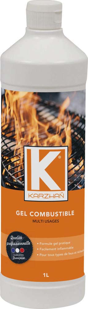Gel combustible allume-feux - bouteille de 1L KARZHAN - 58765