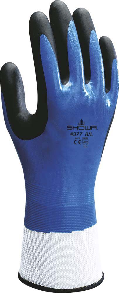 Gants milieux huileux enduit nitrile dos SHOWA - 65141