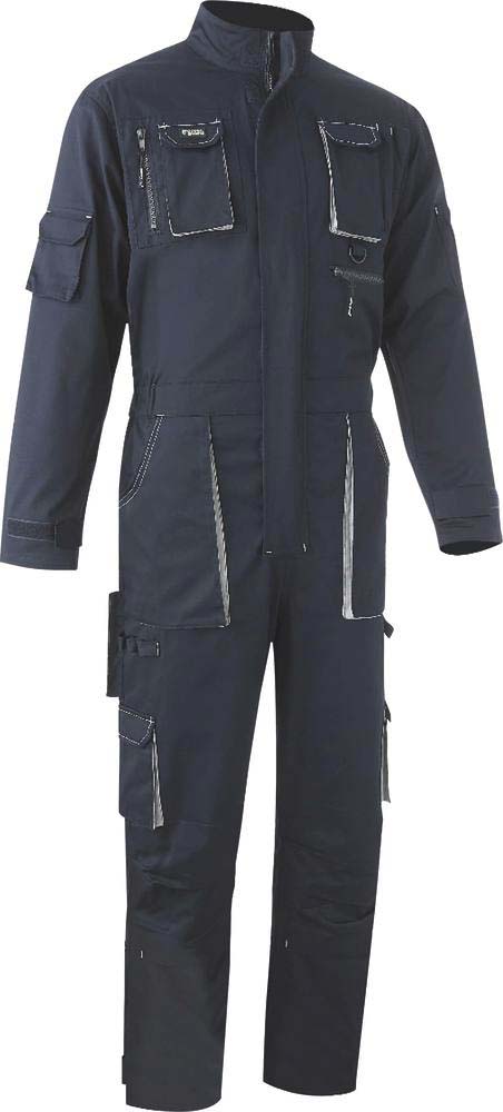 Combinaison de travail marine/gris 1 zip taille L - 65502