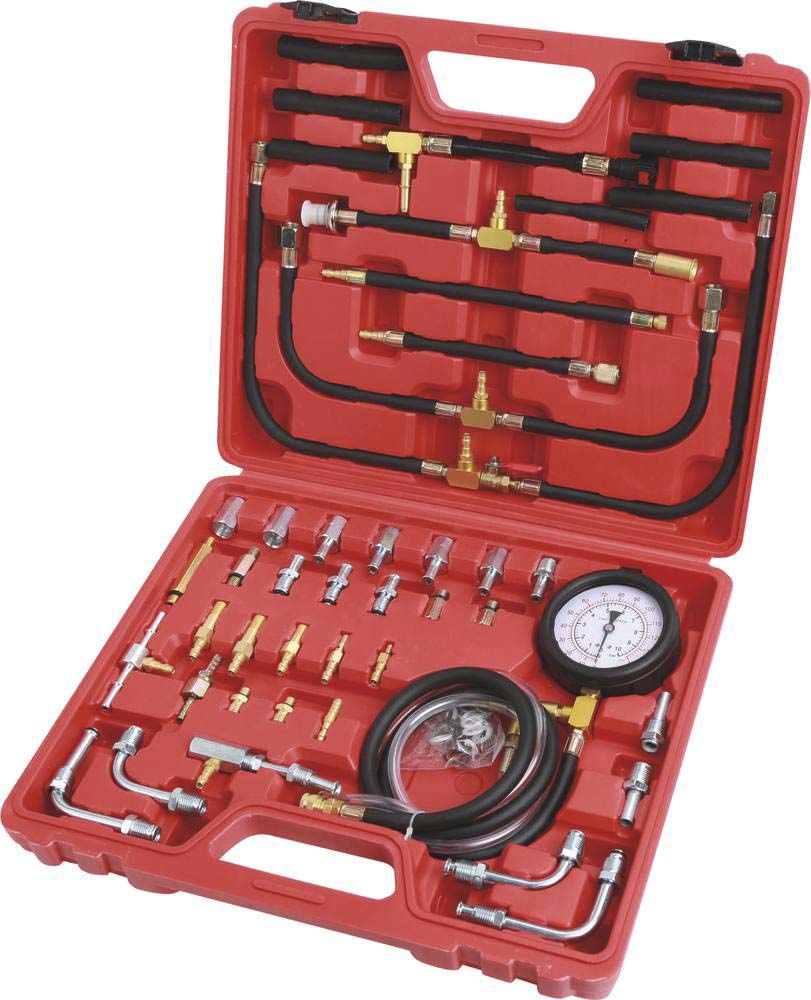 Testeur de pression d'injecteur de carburant essence/diesel - coffret de 45 pcs DRAKKAR - 71229