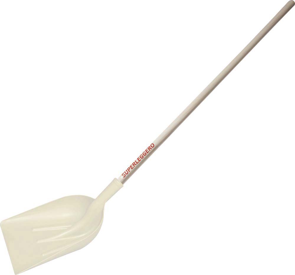 Pelle à grain/à neige abs blanche 340mm avec manche 1,2m MASS - 71370