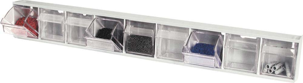 Module de rangement 9 tiroirs basculants 600x63x81mm TAYG - 72668