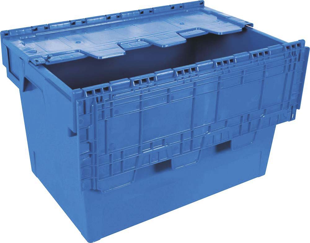 Caisse de transport avec couvercle rabattable 58L 600X400X340mm TAYG - 72703
