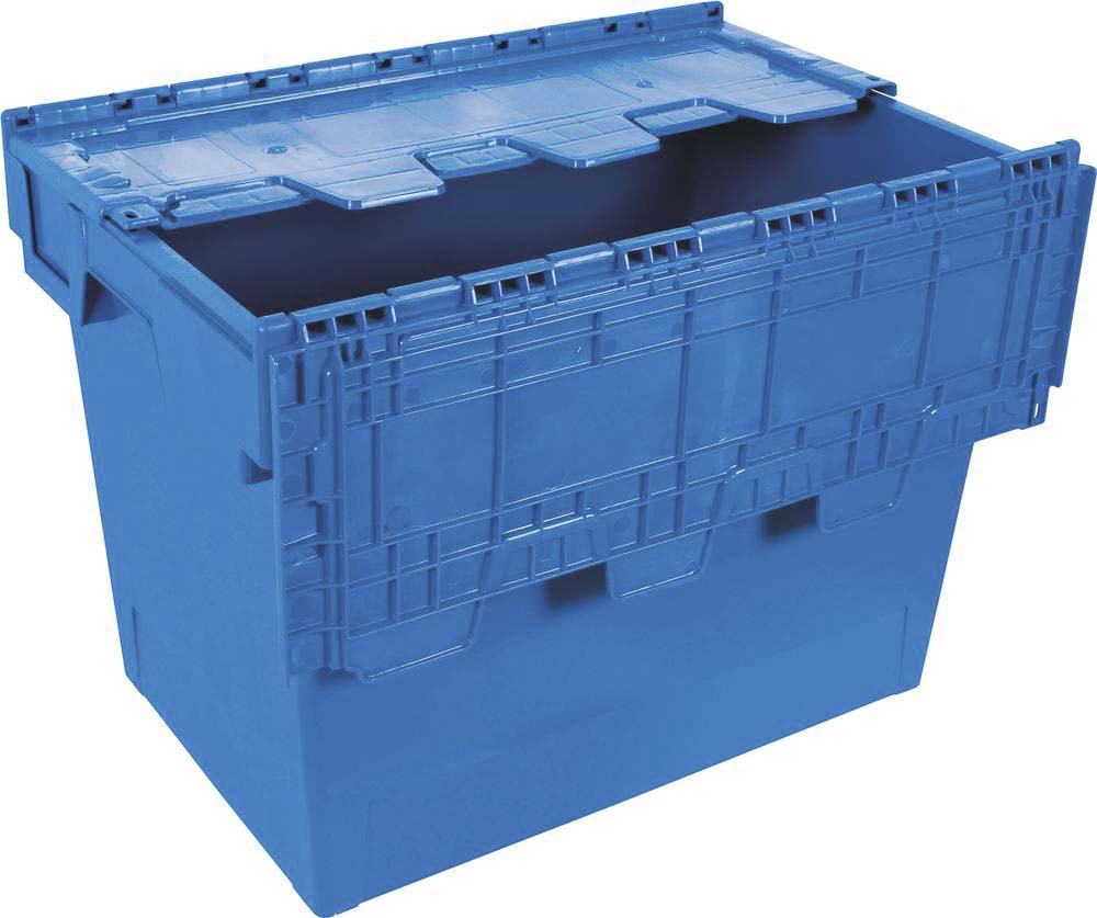 Caisse de transport avec couvercle rabattable 75L 600X400X440mm TAYG - 72704