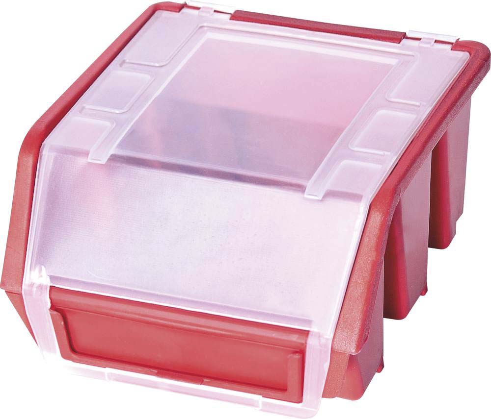 Boîte à bec rouge avec couvercle 112x116x75mm DRAKKAR - 72760