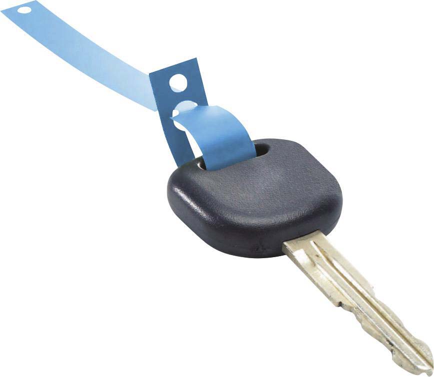 Porte-clés plastique à jeter bleu - rouleau de 1000 pcs EICHNER - 74658