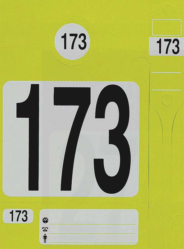 Jeu d'étiquettes et porte EICHNER - 74690