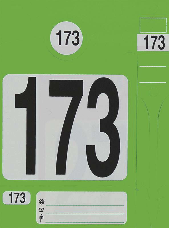 Jeu d'étiquettes et porte EICHNER - 74693