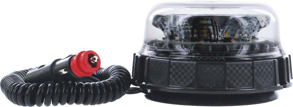 Gyrophare led rotatif/flash/double flash cabochon transparent CEA - 79454