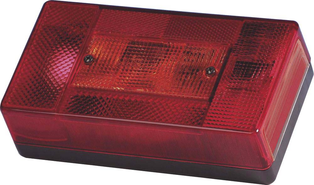 Feu arrière rectangle 12v 5 fonctions 188x100mm AJ.BA - 79530