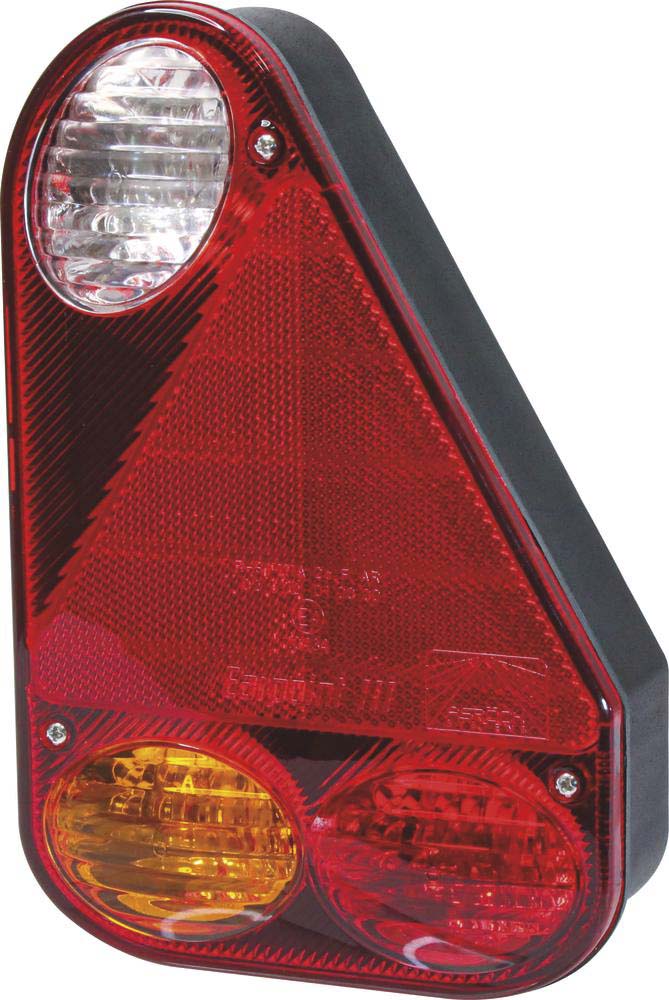 Feu arrière vertical 12v 5 fonctions avec connecteur 5 plots 219x146mm ASPOCK - 79564