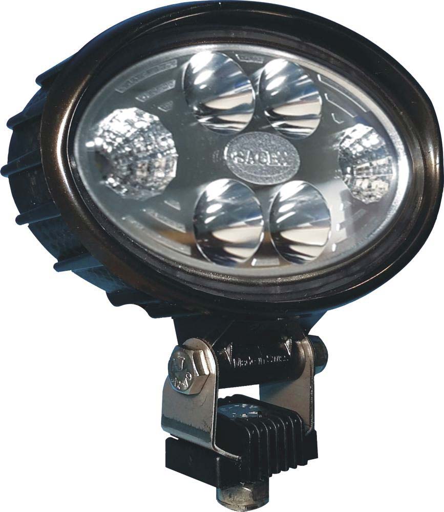 Phare de travail ovale led 10/30v 12w 2000 lumens faisceau large/boîtier carbone CEA - 79730