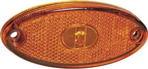 Feu de position LED 12V ovale orange ASPOCK - 79870