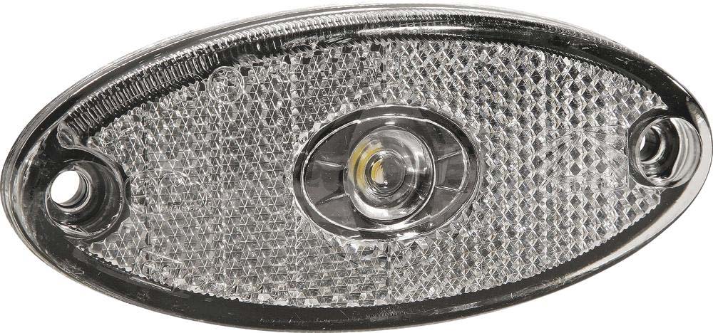 Feu de position LED 12V ovale blanc ASPOCK - 79877