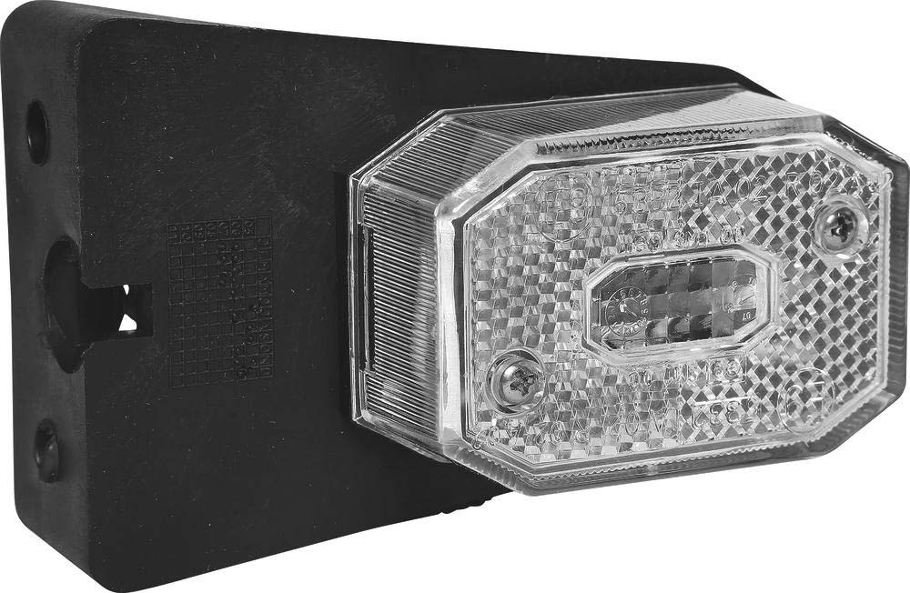 Feu de position led 12v blanc sur languette ASPOCK - 79888