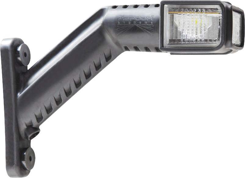 Feu de gabarit LED 12/24V gauche rouge/blanc/orange déporté incliné 176mm ASPOCK - 79893