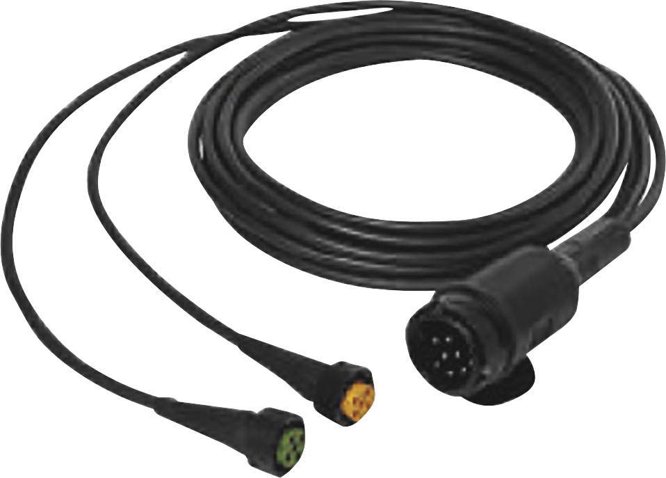 Faisceau électrique fiche 13 plots connecteur 5 plots jaune et vert ASPOCK - 79977