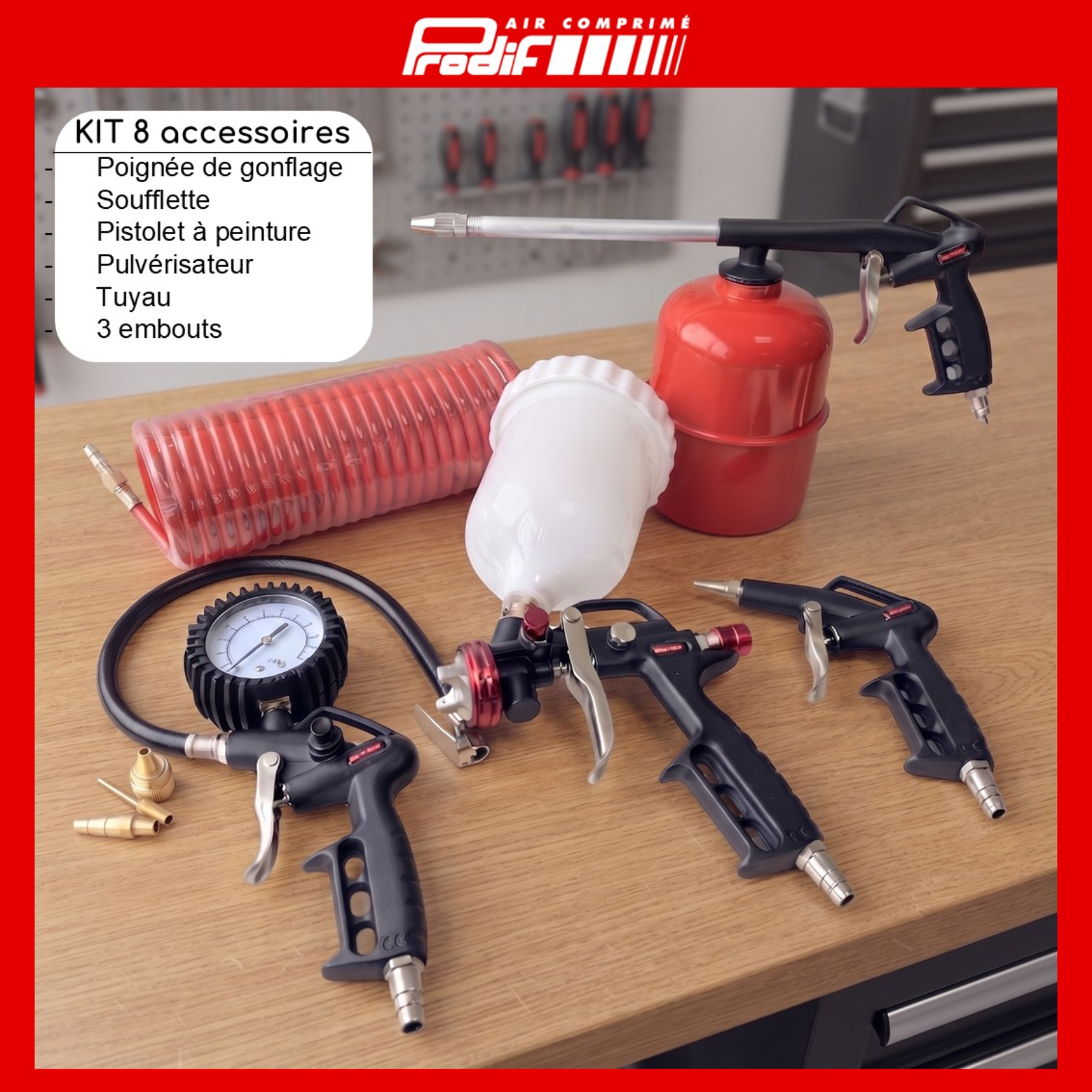 Kit 8 accessoires rapide PRODIF - 5019NH
