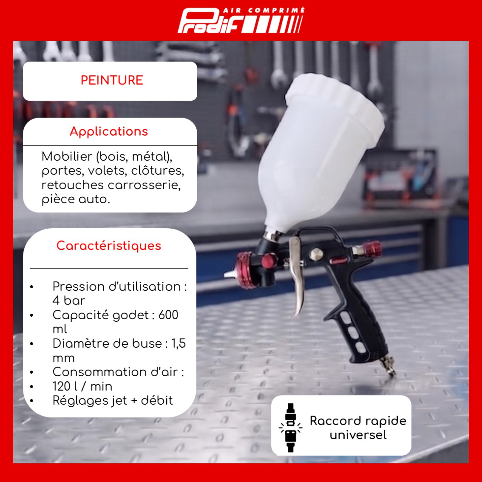 Kit 8 accessoires rapide PRODIF - 5019NH