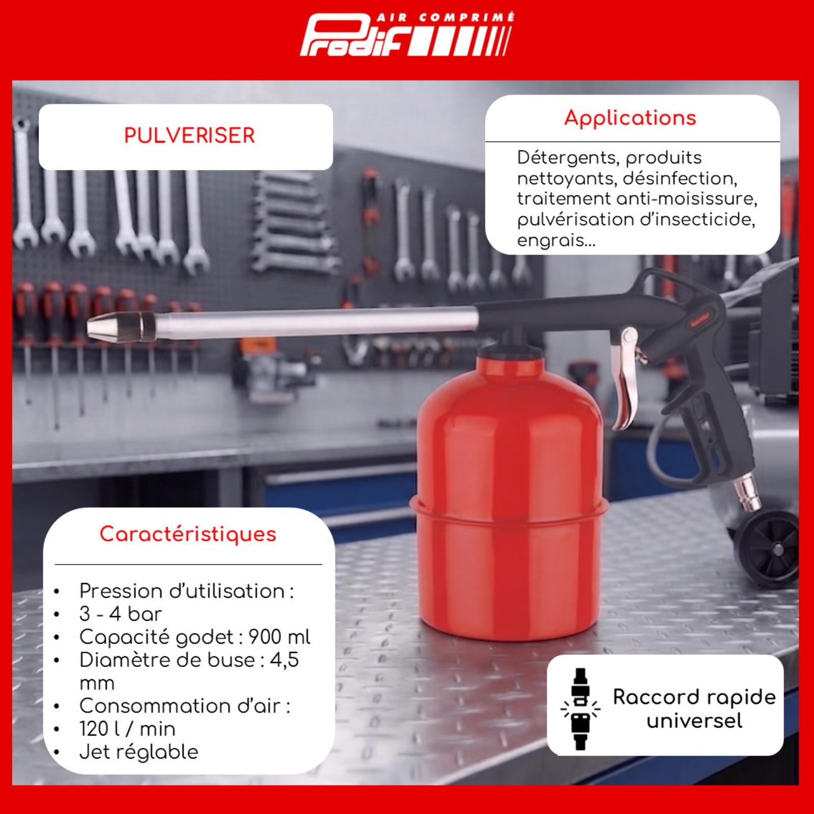 Kit 8 accessoires rapide PRODIF - 5019NH