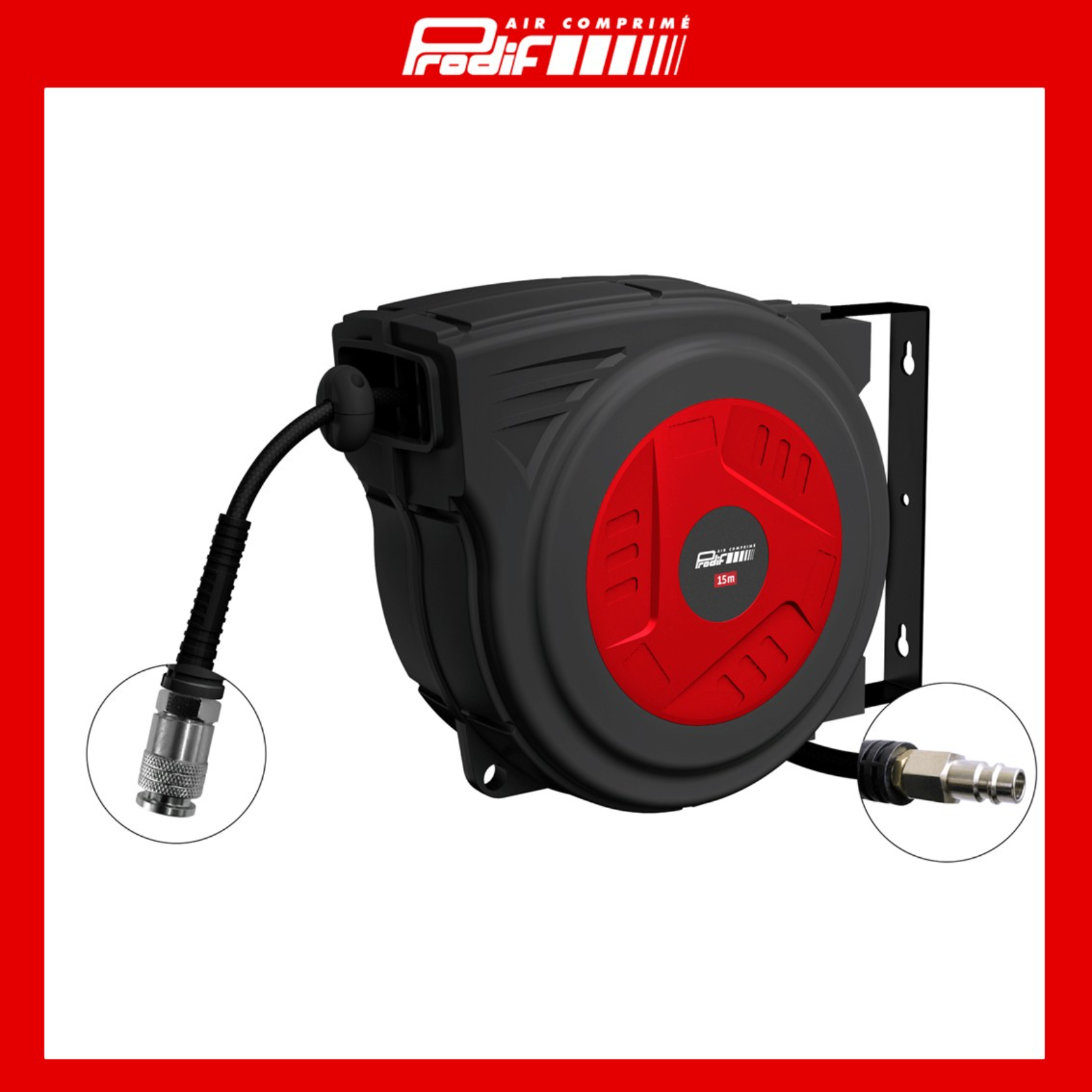 ENROULEUR AUTOMATIQUE AIR COMPRIME 15+1,5M PRODIF - EN 15