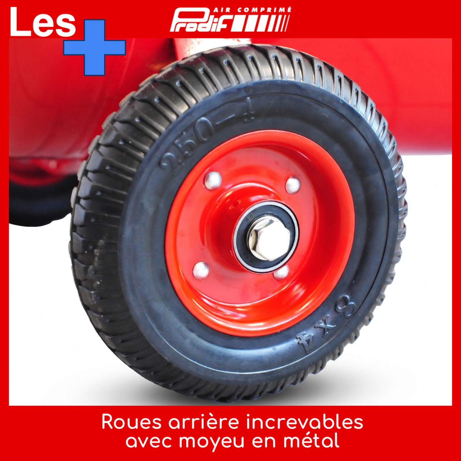 Compresseur ultra silencieux PRODIF 100 litres 4 CV 8 bar 1400 tours/min SIL1004