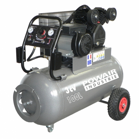 COMPRESSEUR PRODIF À COURROIE 100L 9 BAR 3CV - TRE2210030MG