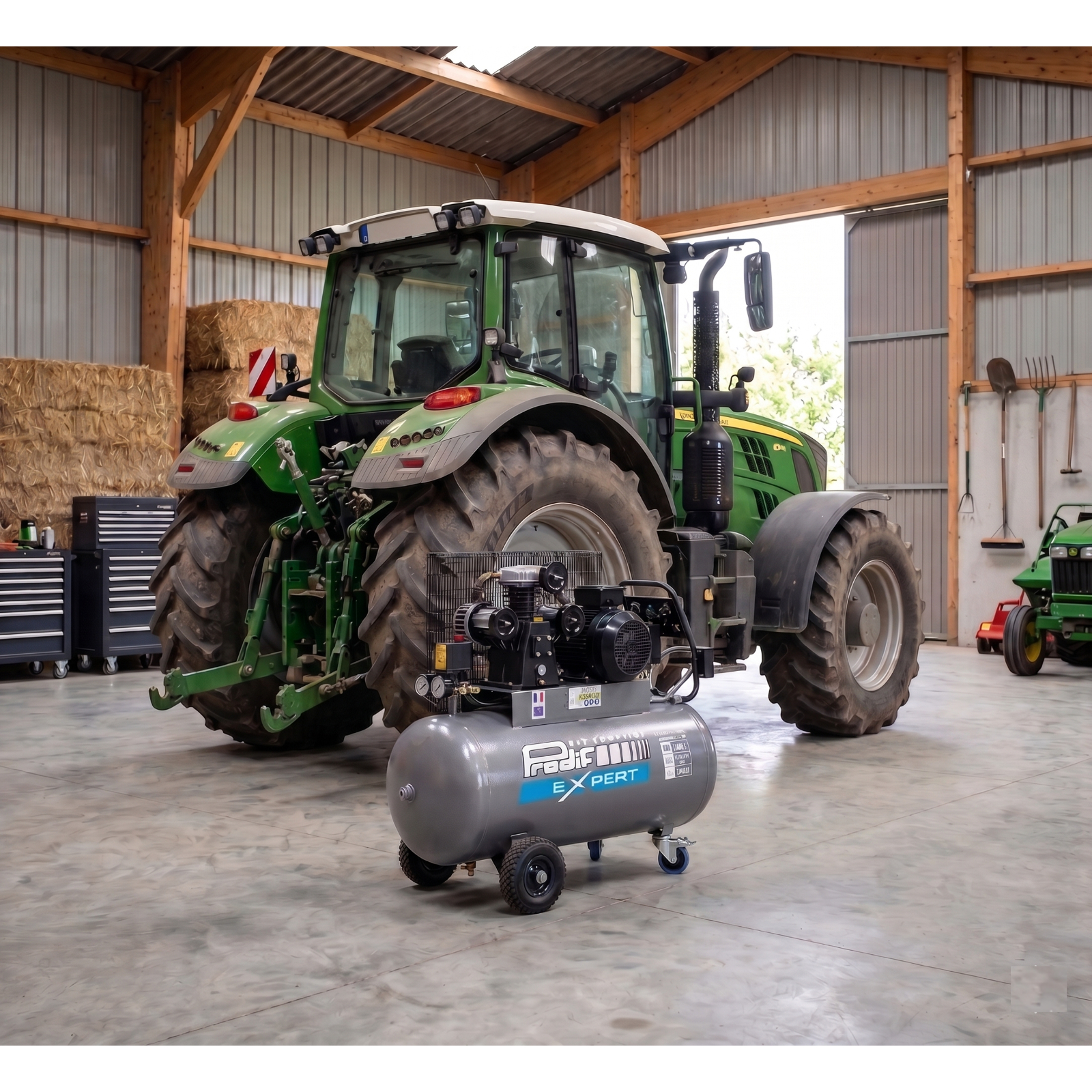 Compresseur à courroie PRODIF 200L 9 bar 5,5CV triphasé TRE2320055TG 