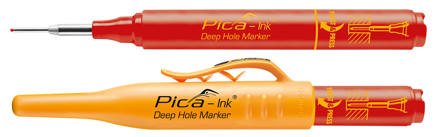 Marqueurs trous profonds Pica Ink rouge PICA - 15040
