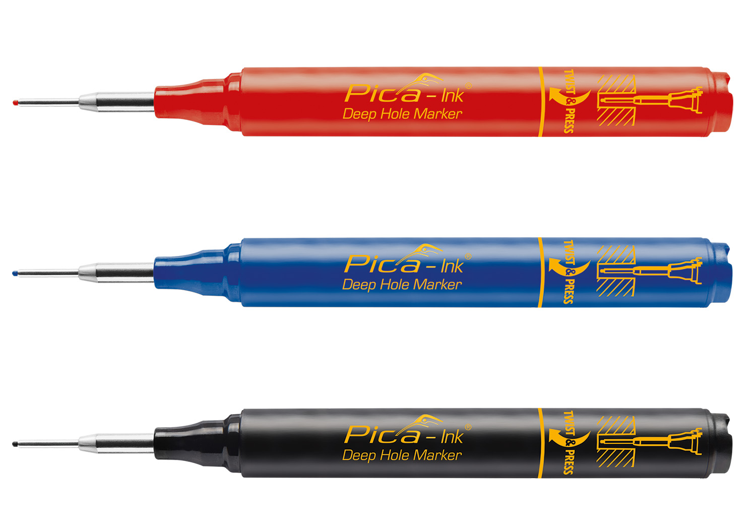 Marqueurs trous profonds Pica Ink rouge PICA - 15040